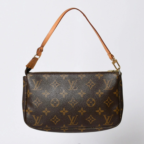 Louis Vuitton Handbags - LOUIS VUITTON Pochette Accessoires Accessory Pouch Clutch Monogram Brown Leather